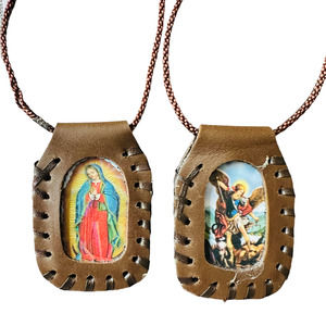 Our Lady of Guadalupe St Michael Jesus Sacred Heart Virgen del Carmen Necklace